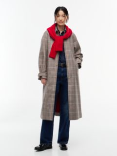 Check Mac Coat — Brown 1