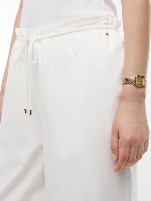 Женские брюки Tommy Hilfiger Embroidered Eyelet Cropped Pull-On Pant — фото 3