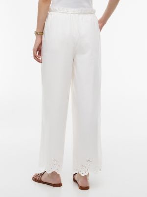 Женские брюки Tommy Hilfiger Embroidered Eyelet Cropped Pull-On Pant — фото 4