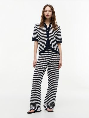 Женские брюки Tommy Hilfiger Striped Crochet Pull-On Pant — фото 2