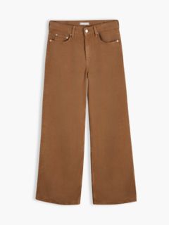 Low-Rise Wide Leg Jean — Desert Khaki 6