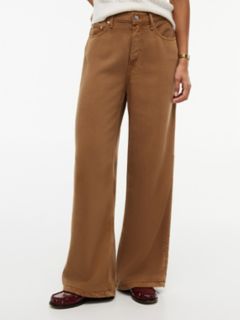Low-Rise Wide Leg Jean — Desert Khaki 1