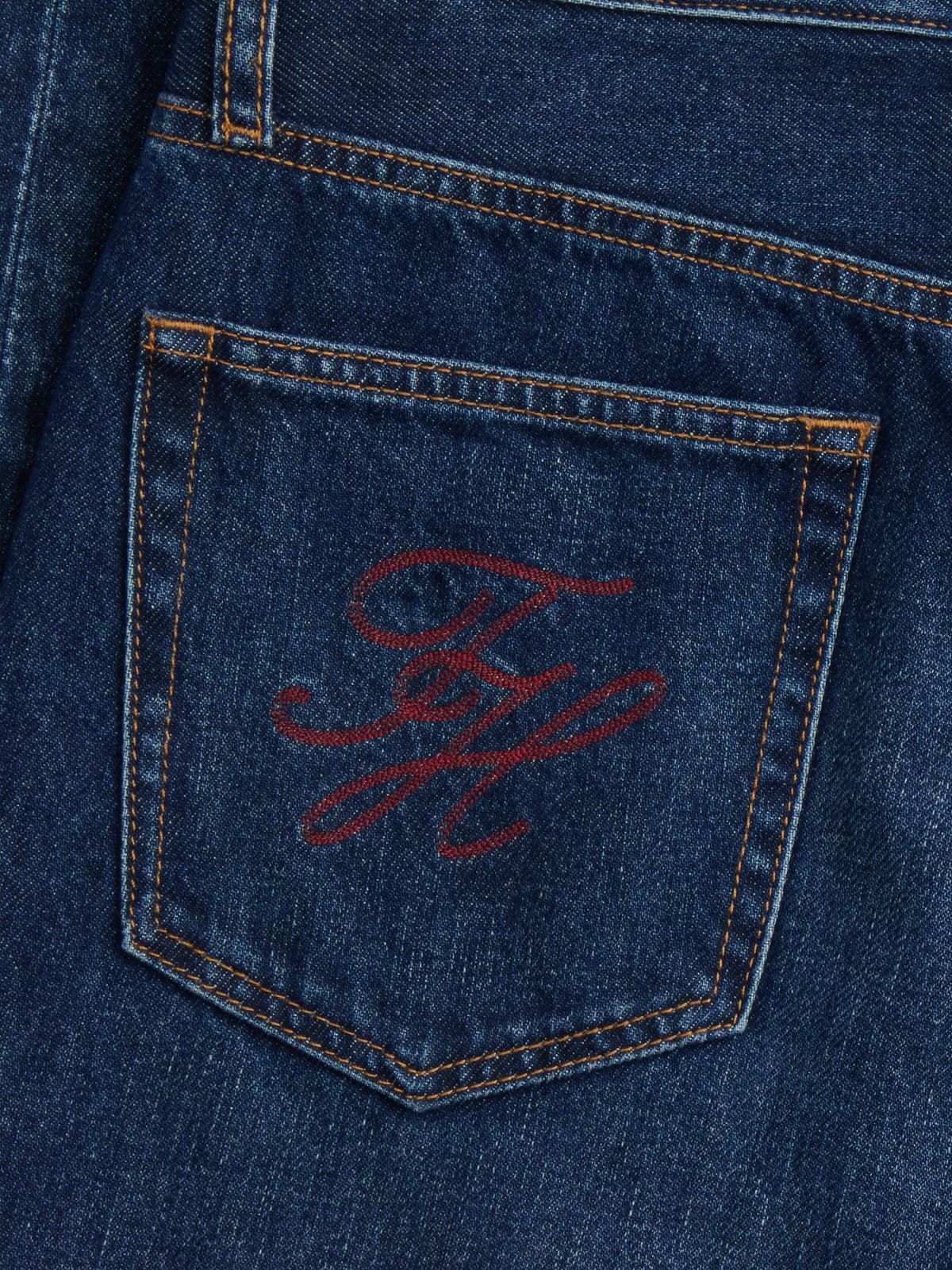 High-Rise Straight Jean — Dark Wash Denim