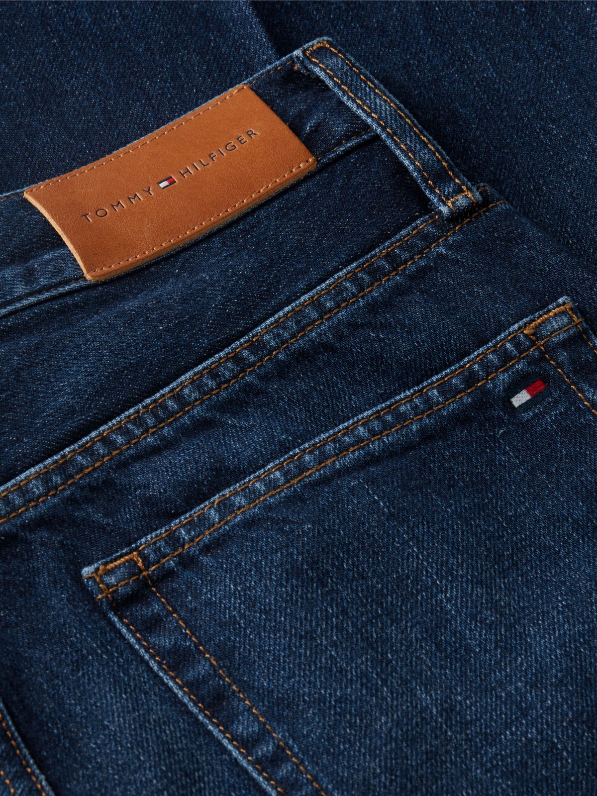 High-Rise Straight Jean — Dark Wash Denim
