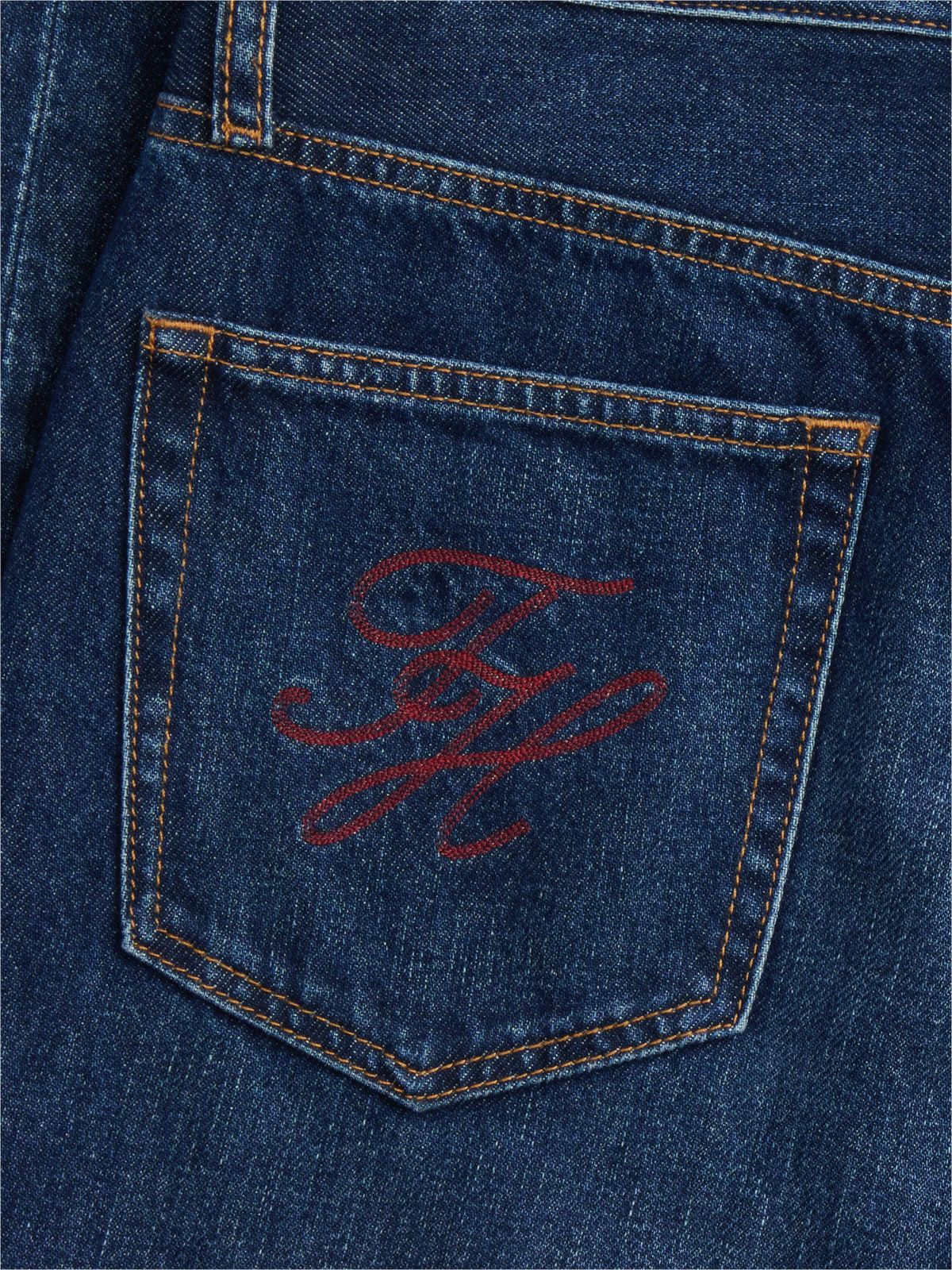 High-Rise Straight Jean — Dark Wash Denim