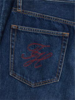 High-Rise Straight Jean — Dark Wash Denim 11