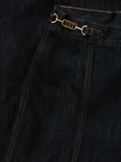 High-Rise Logo Hardware Wide Leg Jean — Rinse 8