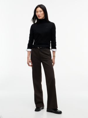 Женский свитер Tommy Hilfiger Merino Wool Turtleneck, цвет: Чёрный — фото 2