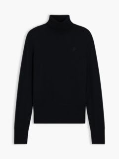 Merino Wool Turtleneck Sweater — Black 5