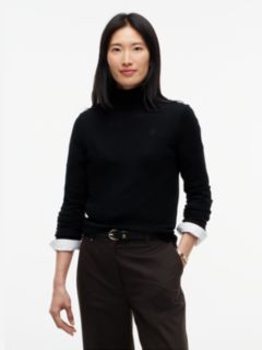 Merino Wool Turtleneck Sweater — Black 1