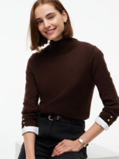 Merino Wool Turtleneck Sweater — Chocolate 3
