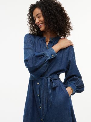 Tommy Hilfiger Belted Denim Midi Dress — фото 2