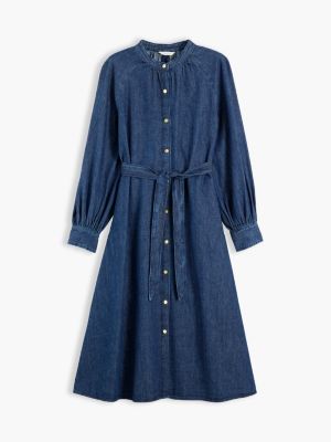 Tommy Hilfiger Belted Denim Midi Dress — фото 5