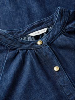 Belted Denim Midi Dress — Indigo Wash 6