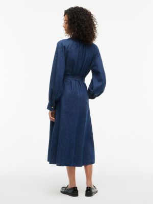 Tommy Hilfiger Belted Denim Midi Dress — фото 4