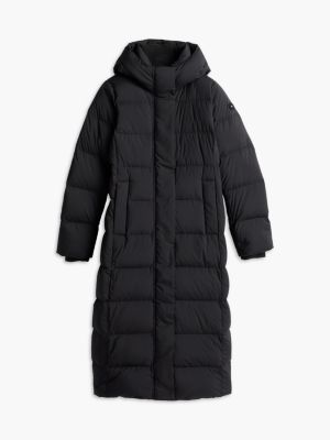 Женская куртка Tommy Hilfiger Water-Repellent Down Maxi Puffer, цвет: Чёрный — фото 5
