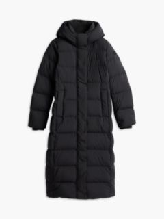 Water-Repellent Down Maxi Puffer Coat — Black 5