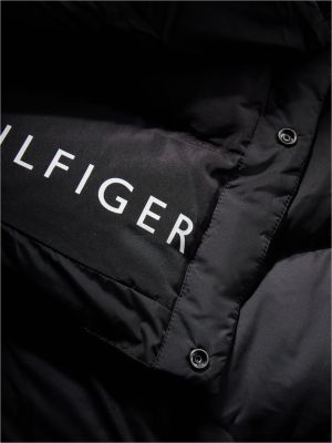 Женская куртка Tommy Hilfiger Water-Repellent Down Maxi Puffer, цвет: Чёрный — фото 6