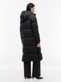 Water-Repellent Down Maxi Puffer Coat — Black 4