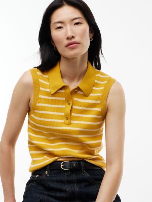 Женские свитеры Tommy Hilfiger Slim Fit Ribbed Sweater Vest Polo — фото 3