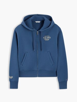 Женские худи Tommy Hilfiger Tommy Studio Logo Zip — фото 5