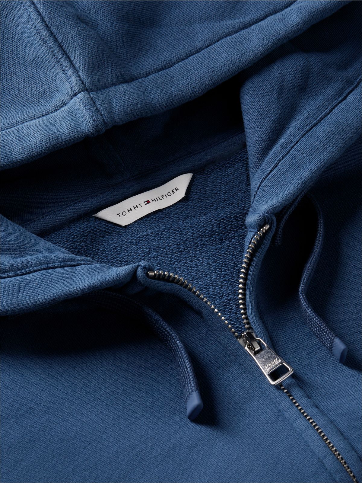 Tommy Studio Logo Zip Hoodie — Aegean Sea