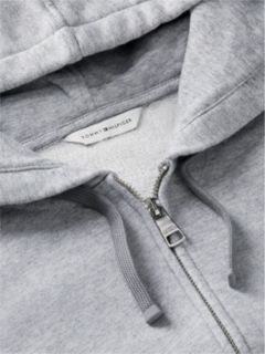 Tommy Studio Logo Zip Hoodie — Light Grey Heather 6