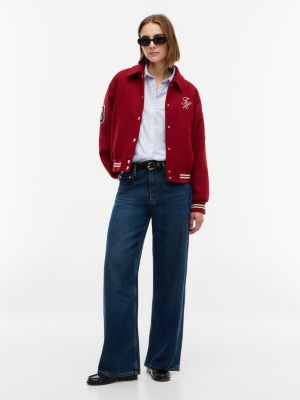 Женская куртка Tommy Hilfiger Relaxed Fit Varsity, цвет: Rusty Magma — фото 2