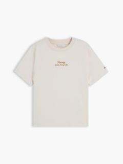 Embroidered Script Interlock T-Shirt — Sugarcane 5