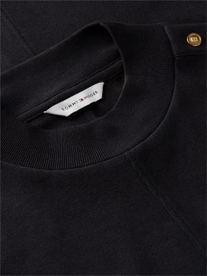 Женское платье Tommy Hilfiger Rib-Knit Mockneck Mini, цвет: Чёрный — фото 6
