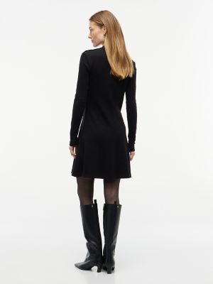 Женское платье Tommy Hilfiger Rib-Knit Mockneck Mini, цвет: Чёрный — фото 4