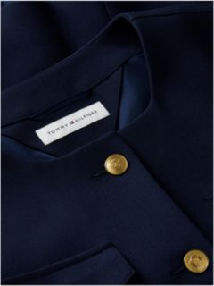 Slim Fit Ponte Multi-Pocket Jacket — Navy 8