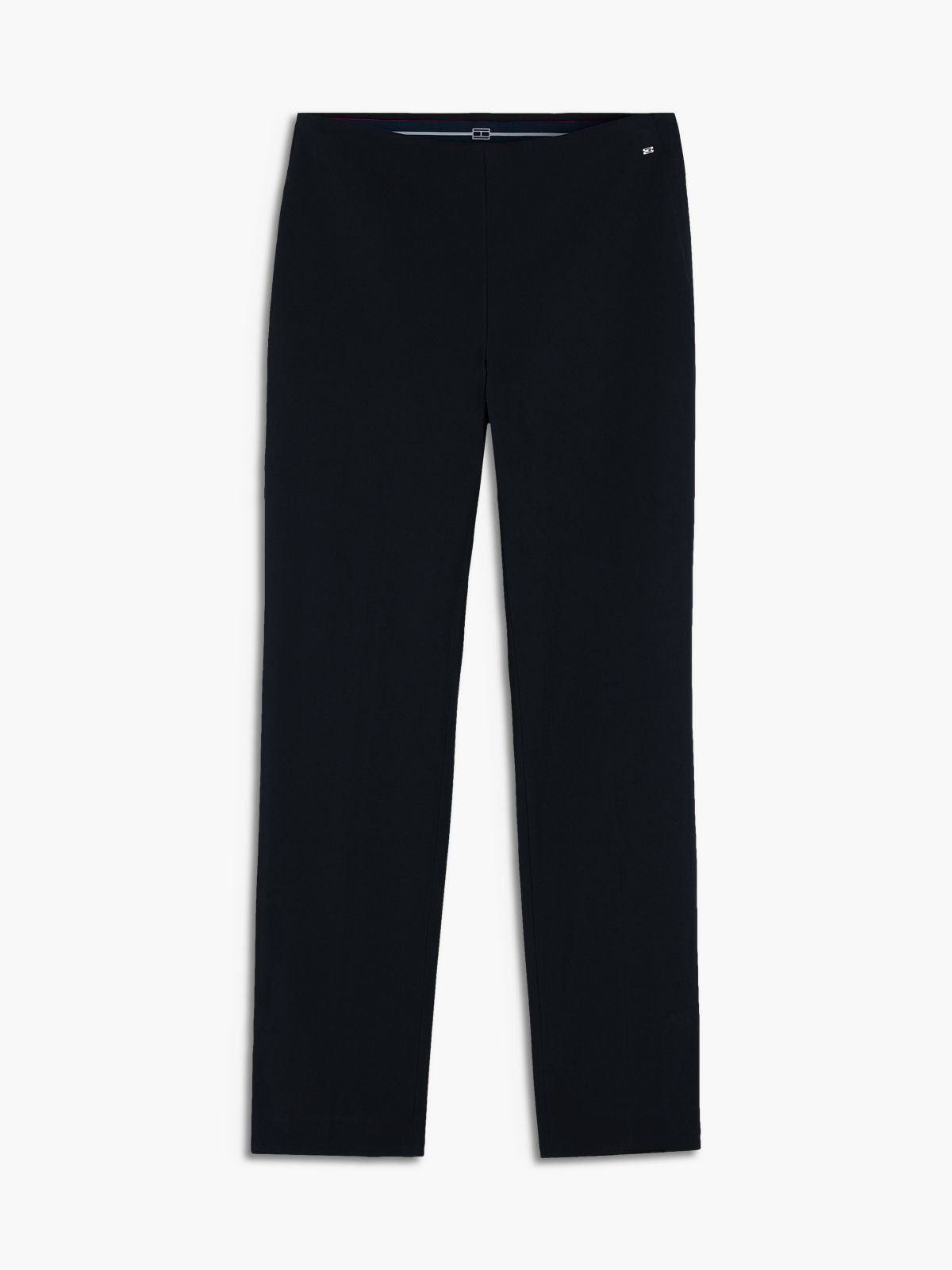Stretch Gabardine Slim Pant — Black