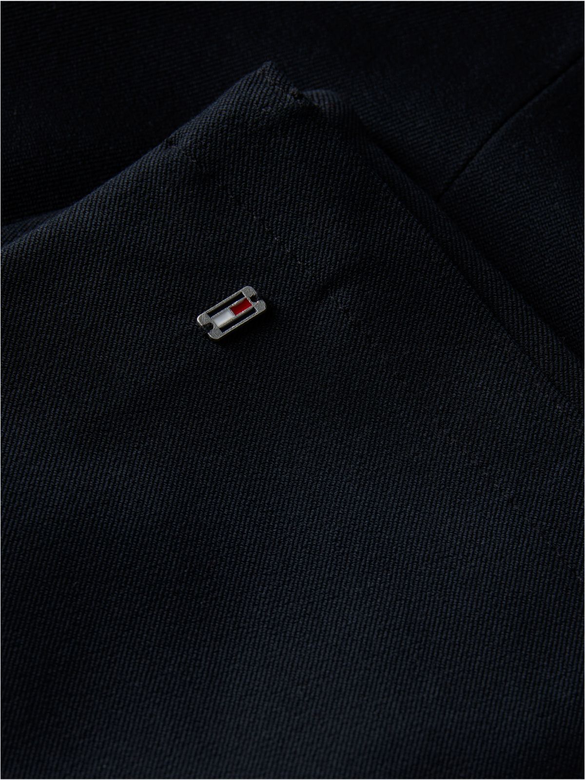 Stretch Gabardine Slim Pant — Black