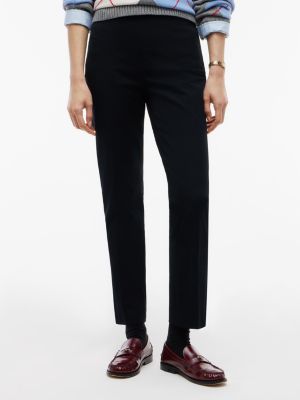Stretch Gabardine Slim Pant, Black