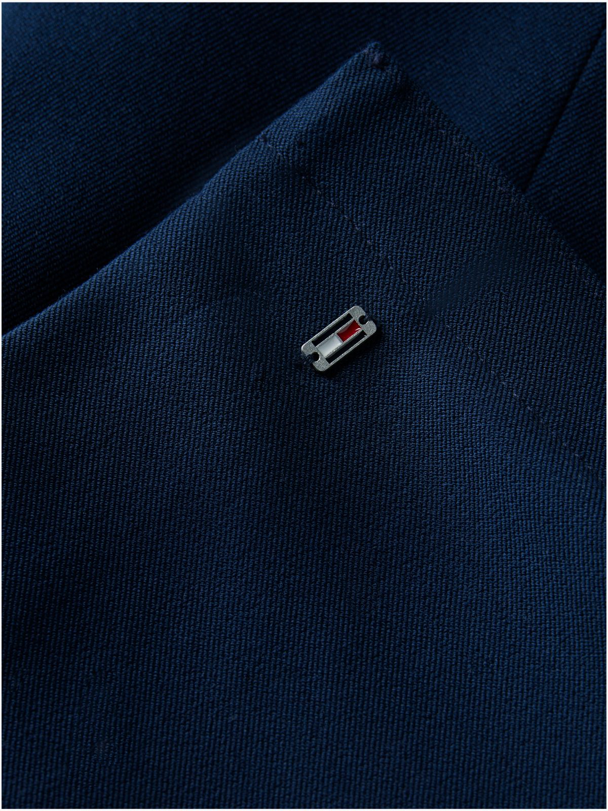 Stretch Gabardine Slim Pant — Dark Blue