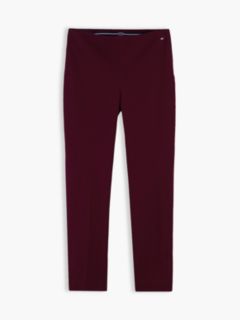 Stretch Gabardine Slim Pant — Deep Burgundy 5