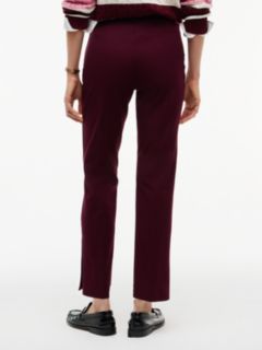 Stretch Gabardine Slim Pant — Deep Burgundy 4