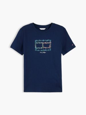 Женские футболки Tommy Hilfiger Relaxed Fit Floral Flag Logo T-Shirt — фото 5