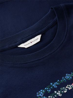 Женские футболки Tommy Hilfiger Relaxed Fit Floral Flag Logo T-Shirt — фото 6