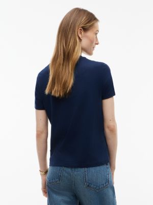 Женские футболки Tommy Hilfiger Relaxed Fit Floral Flag Logo T-Shirt — фото 4