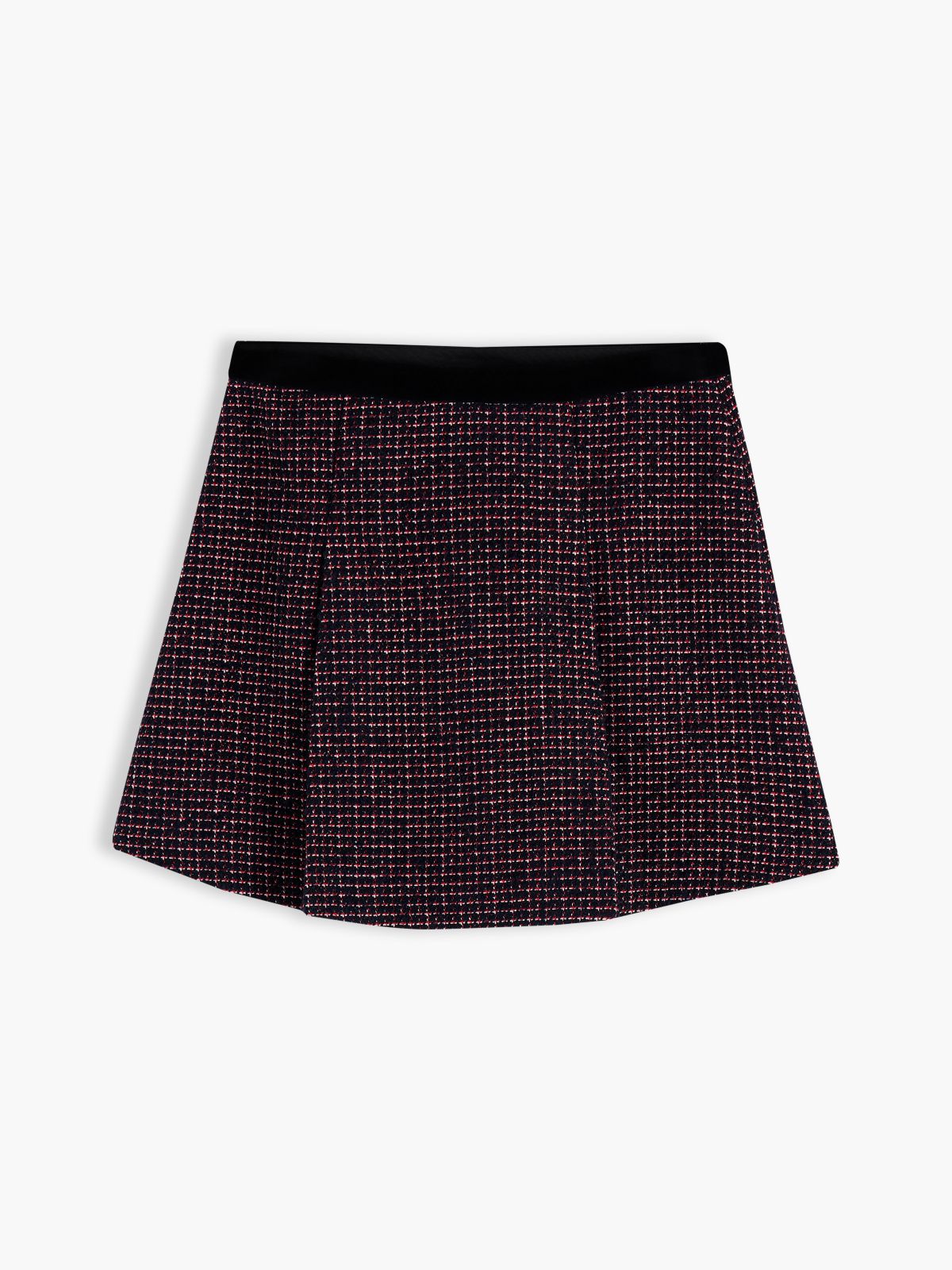 Shimmer Tweed Mini Skirt — Tweed