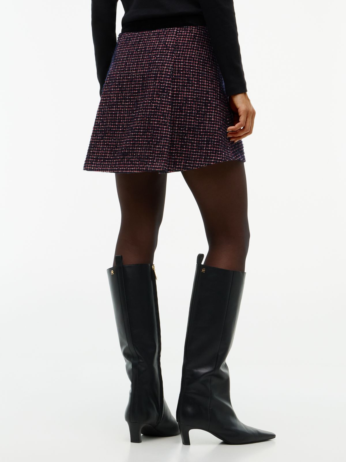 Shimmer Tweed Mini Skirt — Tweed