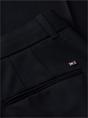 Женские брюки Tommy Hilfiger Pleated Stretch Twill Wide Leg Pant, цвет: Чёрный — фото 6