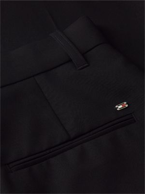 Женские брюки Tommy Hilfiger Pleated Stretch Twill Straight Leg Pant, цвет: Чёрный — фото 6