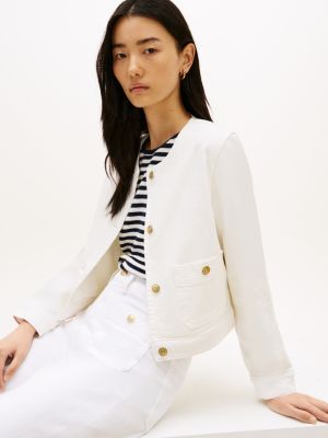Женские куртки Tommy Hilfiger White Denim Lady Jacket — фото 2
