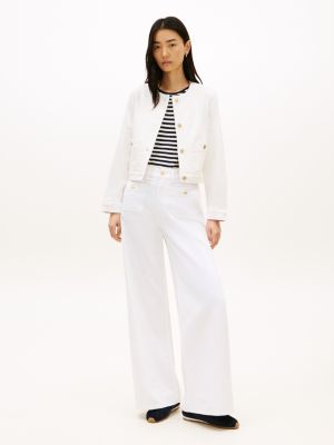 Женские куртки Tommy Hilfiger White Denim Lady Jacket — фото 4
