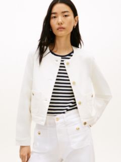 White Denim Lady Jacket — Optic White 1