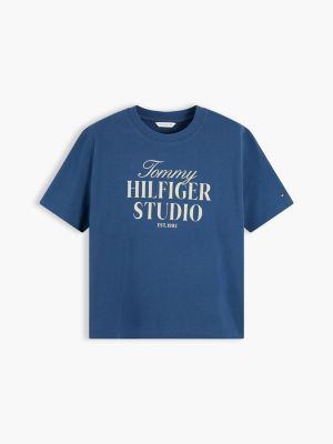 Женские футболки Tommy Hilfiger Relaxed Fit Tommy Studio Logo T-Shirt — фото 5