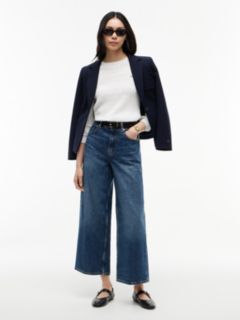 Medium Wash High-Rise Wide Leg Jean — Blue 2